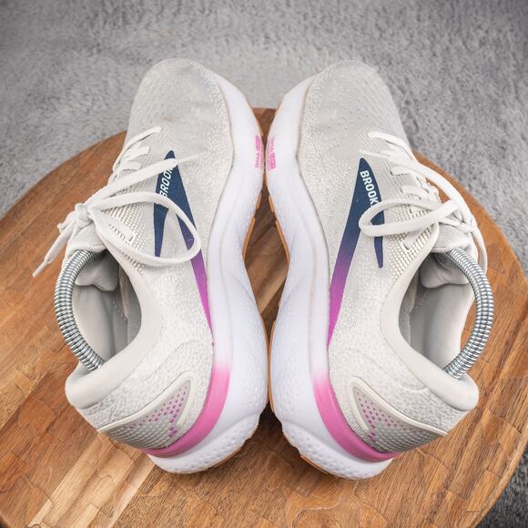 Brooks Ghost 16 Women 9.5 W Gray Mesh Athletic Running Sneakers Lace-Up Low Top - Picture 5 of 10
